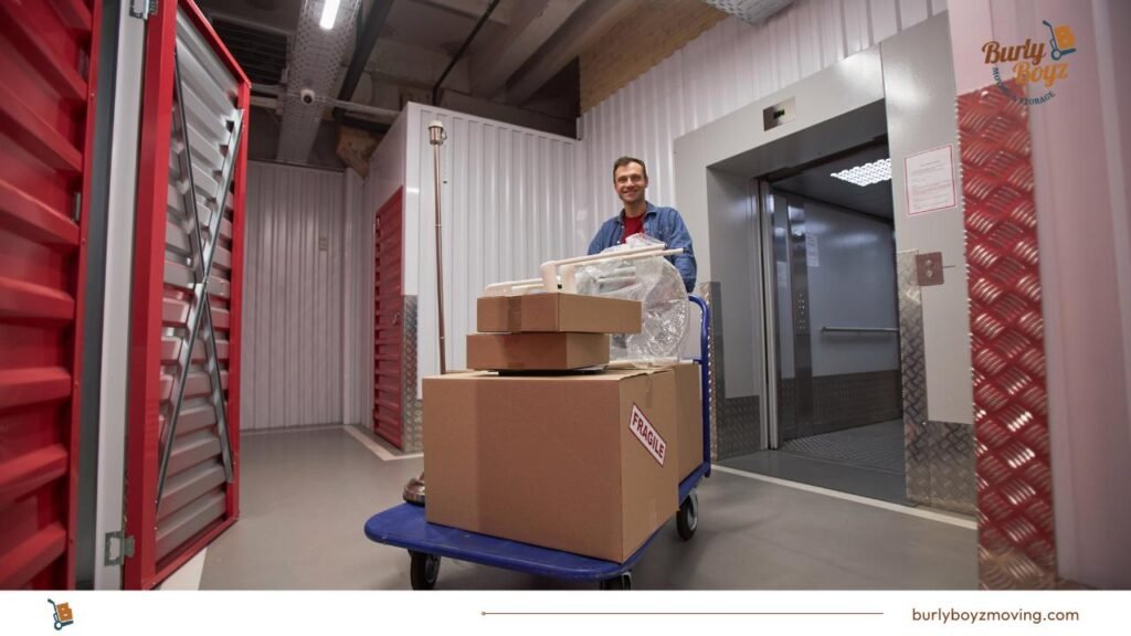 Secure indoor facility with boxes and elevator – best storage solutions in Canada.